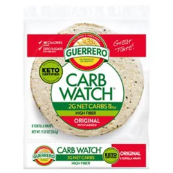 Guerrero Carb Watch Original With Flaxseed Flour Tortillas - 8 Count