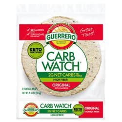 Guerrero Carb Watch Original With Flaxseed Flour Tortillas - 8 Count