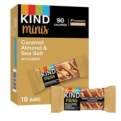 Kind Minis Caramel Almond & Sea Salt Gluten Free Snack Bars - 10-0.7 Oz