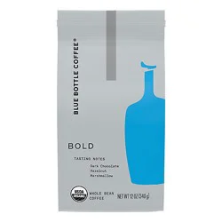 Blue Bottle Organic Bold Dark Roast Whole Bean Coffee Bag - 12 Oz