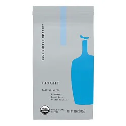 Blue Bottle Organic Bright Light Roast Whole Bean Coffee Bag - 12 Oz