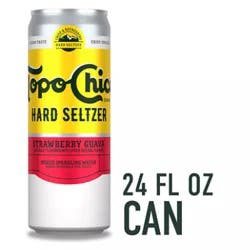 Topo Chico Hard Seltzer Strawberry Guava Hard Seltzer 4.7% Abv Can - 24 Fl. Oz.