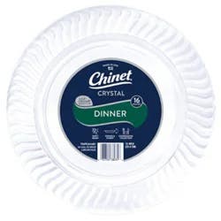 Chinet Cut Crystal 10 Inch Plate - 16 Ct