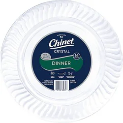 Chinet Cut Crystal 10 Inch Plate - 16 Ct