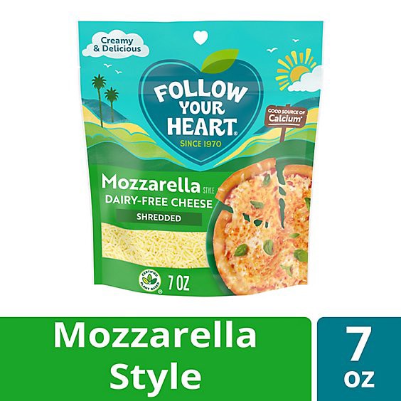 slide 1 of 3, Follow Your Heart Dairy-Free Finely Shredded Mozzarella - 7 Oz, 7 oz