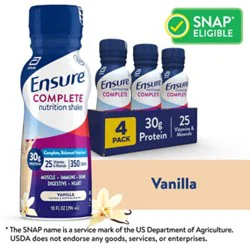 Ensure Complete Vanilla Nutrition Shake - 4-10 Fl. Oz.