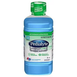 Pedialyte Advancedcare Blue Raspberry Electrolyte Solution - 33.8 Fl. Oz.