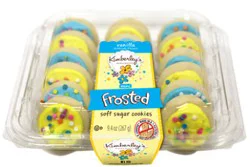 Kb Spring Mini Frosted Cookies-Yellow & Blue - 9.4 Oz