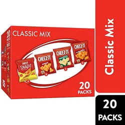 Cheez-It Cheese Crackers Variety Pack Baked Snack Crackers 20 Count - 19.1 Oz
