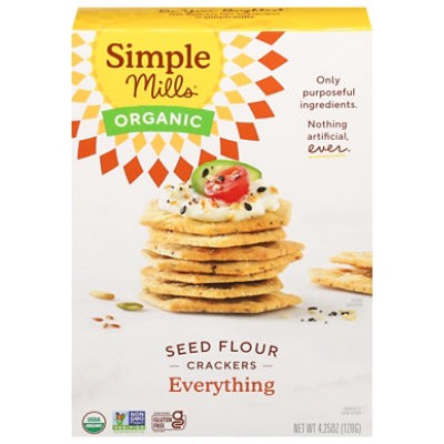 slide 1 of 1, Simple Mills Cracker Seed Everything - 4.25 Oz, 4.25 oz