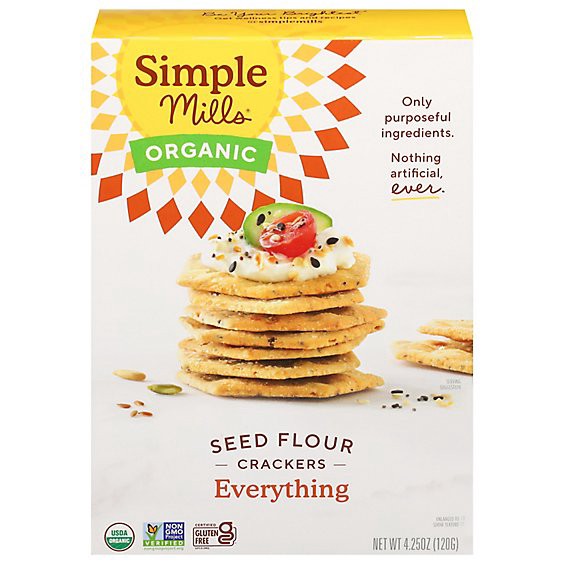 slide 1 of 1, Simple Mills Cracker Seed Everything - 4.25 Oz, 4.25 oz