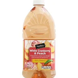 Signature Select White Cranberry & Peach Juice Cocktail - 64 Fz