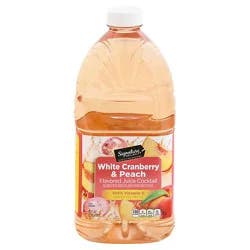 Signature Select White Cranberry & Peach Juice Cocktail - 64 Fz