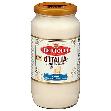 slide 1 of 1, Bertolli D Italia Sauce Alfredo, 16.9 oz