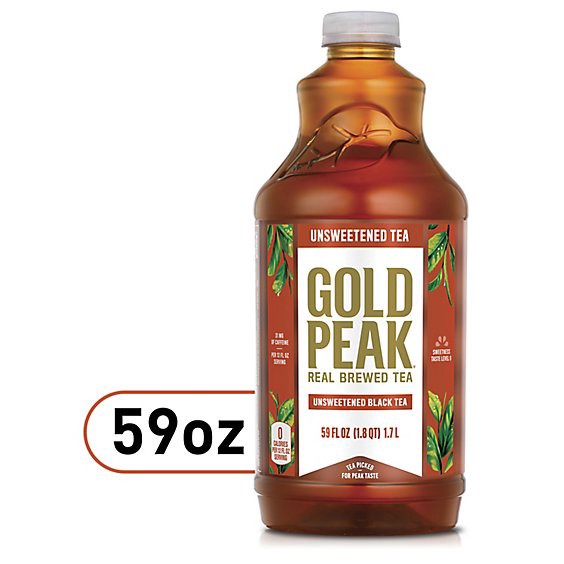 slide 1 of 3, Gold Peak Unsweetened Black Tea - 59 Fl. Oz., 59 fl oz