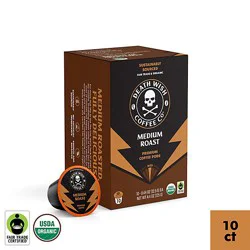Death Wish Coffee Medium Roast Single-Serve Coffee Pods - 10 Ct