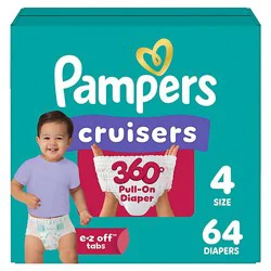 Pampers Cruisers 360 Size 4 Diapers - 64 Count
