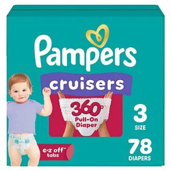 Pampers Cruisers 360 Size 3 Diapers - 78 Count