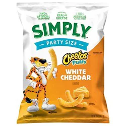 Cheetos Simply Puffs Cheese Flavored Snacks White Cheddar - 12 Oz
