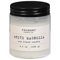 Foundry Candle White Magnolia 6.5 Oz - 6.5 Oz