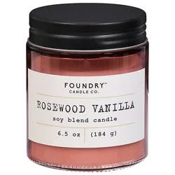 Foundry Candle Rosewood Vanilla 6.5 Oz - 6.5 Oz