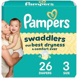 Pampers Swaddlers Baby Diapers Size 3 - 26 Count