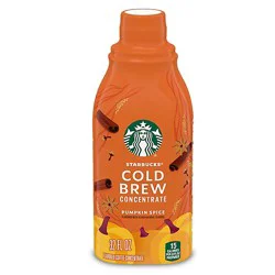 Starbucks Multi Serve Naturally Flavored Pumpkin Spice Cold Brew Concentrate Bottle - 32 Fl. Oz.