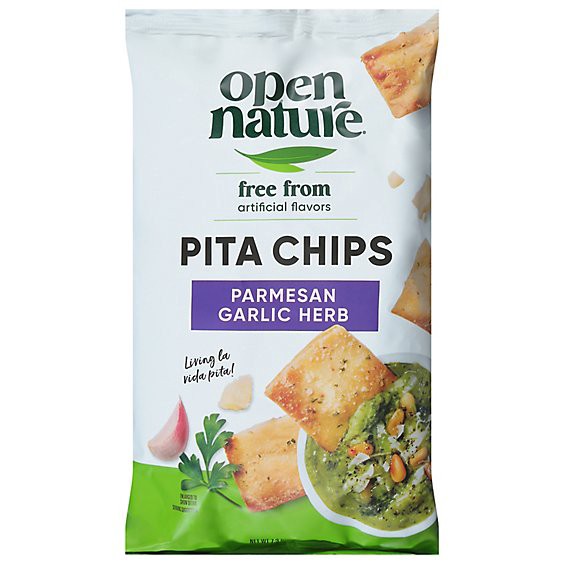 slide 1 of 1, Open Nature Pita Chips Parmesan Garic Herb - 7.3 Oz, 7.3 oz