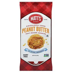 Matts Peanut Butter Cookies - 10.5 Oz