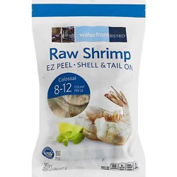 Waterfront Bistro Shrimp Raw 8-12 Ct Shell/t-On Fz - 2 Lb