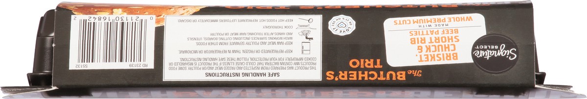 slide 12 of 13, Signature Select Beef Patties Briskt Chuck Short Rib - 16 Oz, 16 oz