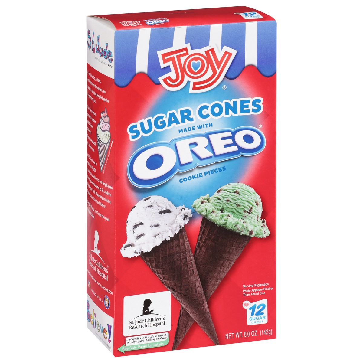 slide 13 of 13, Joy Sugar Cones W/ Oreo - 5 Oz, 12 ct
