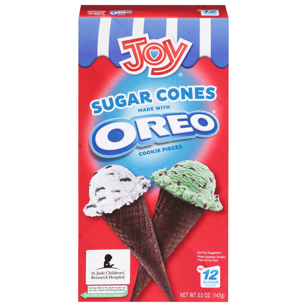 slide 8 of 13, Joy Sugar Cones W/ Oreo - 5 Oz, 12 ct