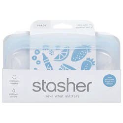 Stasher Snack Rainbow Green - Ea