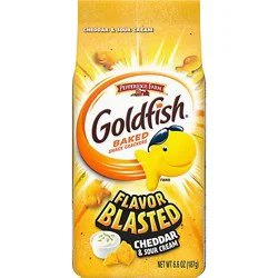 Pepperidge Farm Goldfish Flavor Blasted Cheddar And Sour Cream Crackers - 6.6 Oz