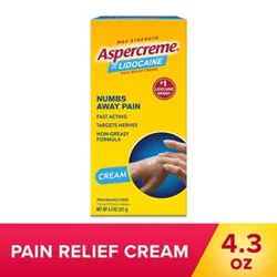 Aspercreme With Lidocaine Odor Free - 4.3 Oz