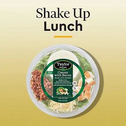 Taylor Farms Caesar And Bacon Salad Bowl - 5.75 Oz