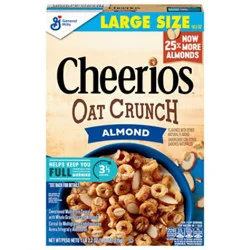 Cheerios Almond Oat Crunch Cereal - 18.2 Oz