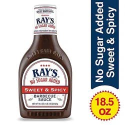 Rays No Sugar Added Sweet & Spicy Bbq - 18.5 Oz