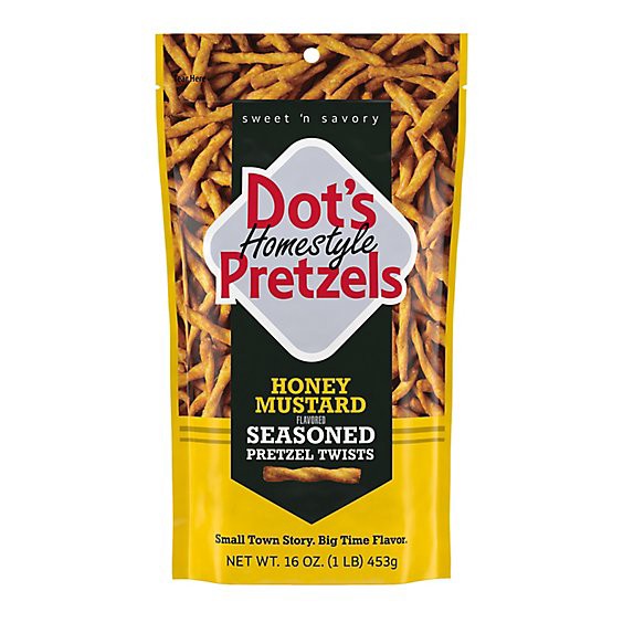 slide 1 of 7, Dot's Honey Mustard Homestyle Pretzels Twists - 16 Oz, 16 oz