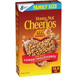Cheerios Honey Nut Cheerios Made With Real Honey Whole Grain Cereal Family Size - 18.8 Oz