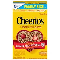 Cheerios Whole Grain Oats Cereal Family Size - 18 Oz