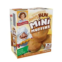 Snack Cakes Little Debbie Family Pack Mini Muffins Honey Bun - 8.44 Oz