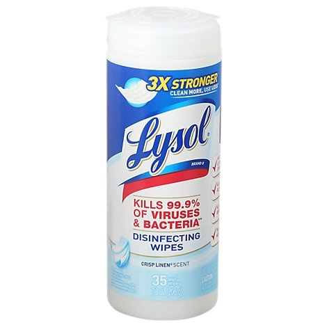 Lysol Disinfecting Wipes Crisp Linen 35 ct | Shipt