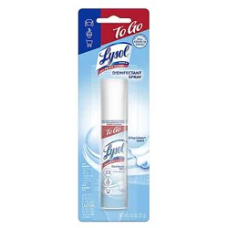 Lysol To Go Crisp Linen Disinfectant Spray - 1.5 Oz