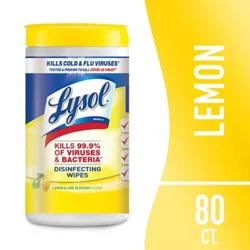 Lysol Multi-Surface Lemon Lime Blossom Disinfectant Wipes - 80 Count