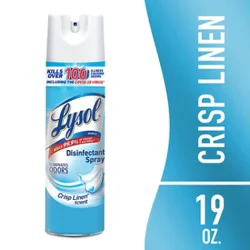 Lysol Crisp Linen Disinfectant Spray - 19 Oz