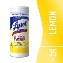 Lysol Lemon Lime Blossom Disinfectant Wipes - 35 Count