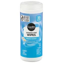 Signature Select Fresh Scent Disinfectant Wipe - 35 Count