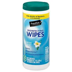 Signature Select Fresh Scent Disinfectant Wipe - 35 Count
